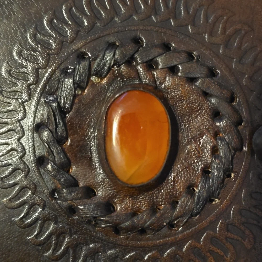 ♥️BUY 2 GET 1 FREE EARTHBOUND Handmade Leather Journal God's Eye ~ 6
